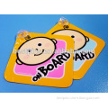 Baby on Board Safety Sign - Silk Screen Plastic-Sucker hard plastic car sticker